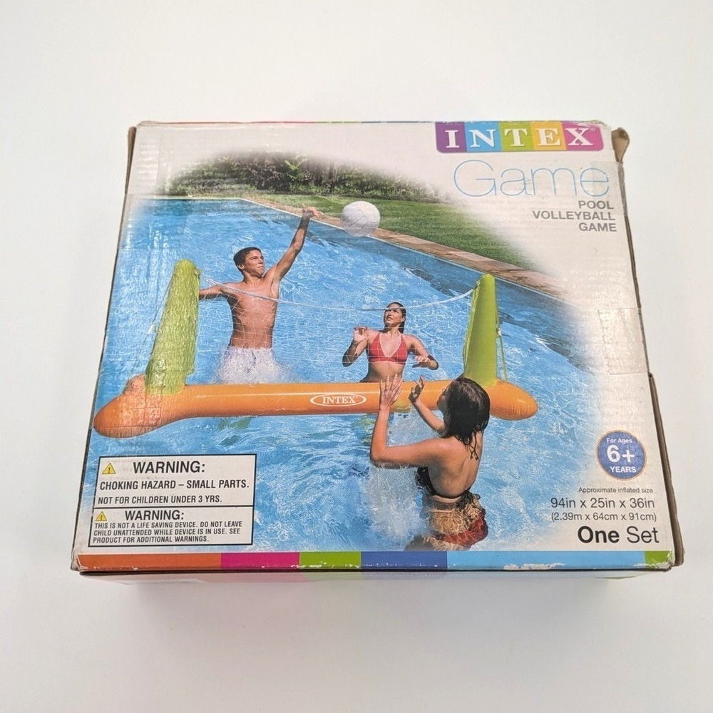 Intex Inflatable Floating‎ Swimming Pool Volleyball Game Set (Model 56508EP)